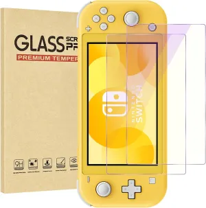2-Pack Blue Light Blocking Screen Protector for Switch Lite Model 2019 [5.5 Inch]- Anti Glare, Anti Scratch,Anti Fingerprint, Eye Protection Film,HD Clear, Bubble Free, 9H Hardness