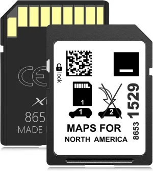 2024 Navigation SD Card Map Update, Accessories 8653 1529 Compatible with GM Chevrolet, Cadillac, and Buick. Includes Maps for The USA, Canada, and Mexico