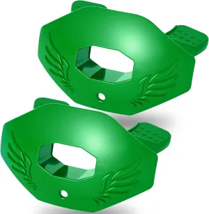 2Pack Youth Football Mouthguard,Football Mouthpiece with Strap,No Boil, Soft and Durable, Maximum Breathing Channel,Fits Adult,Youth Hockey Rugby