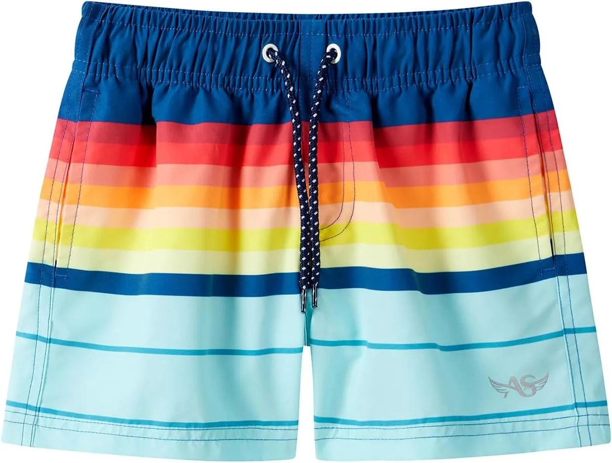Angel season Boys Swim Trunks Toddler Kids Swimsuits for Boys Swimming Bathing Suits Quick Dry Kid Board Short Size 2-10