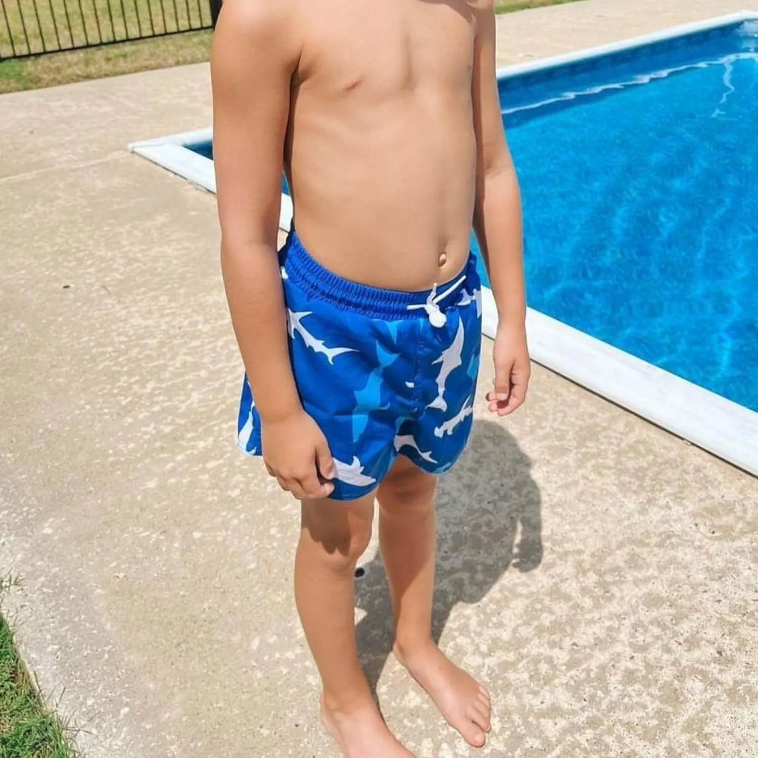 BIG ELEPHANT 2 Packs Boys Swim Trunks with Compression Liner, UPF 50  Kids Bathing Suit, Quick Dry Swimming Shorts
