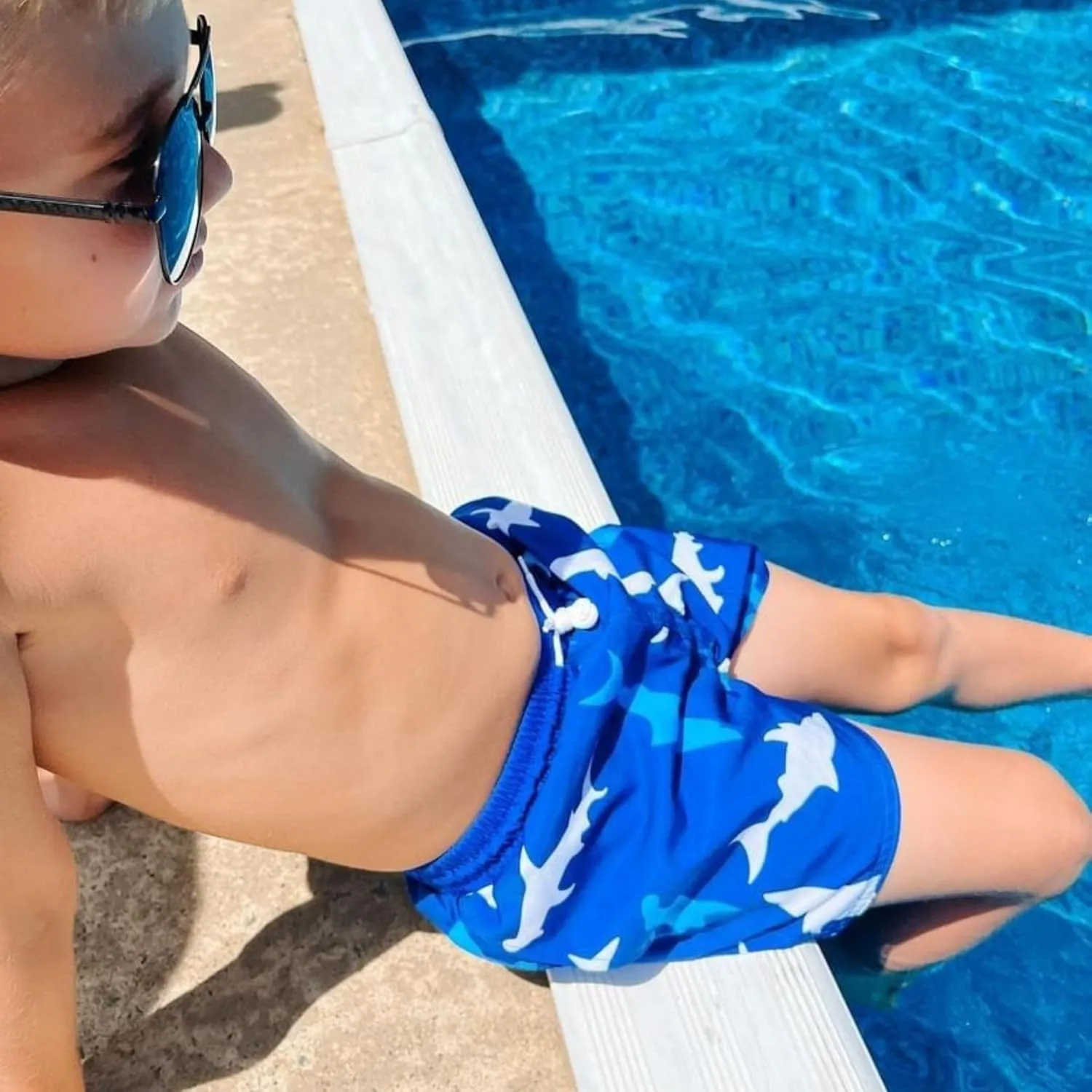 BIG ELEPHANT 2 Packs Boys Swim Trunks with Compression Liner, UPF 50  Kids Bathing Suit, Quick Dry Swimming Shorts