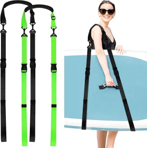 Bonuci 2 Pcs Kayak Strap Carrying Surfboard Straps with Padded Shoulder Sling Paddle Board Carrier SUP Paddle Board Canoe Kayak Accessories for Women and Men, 2 Colors