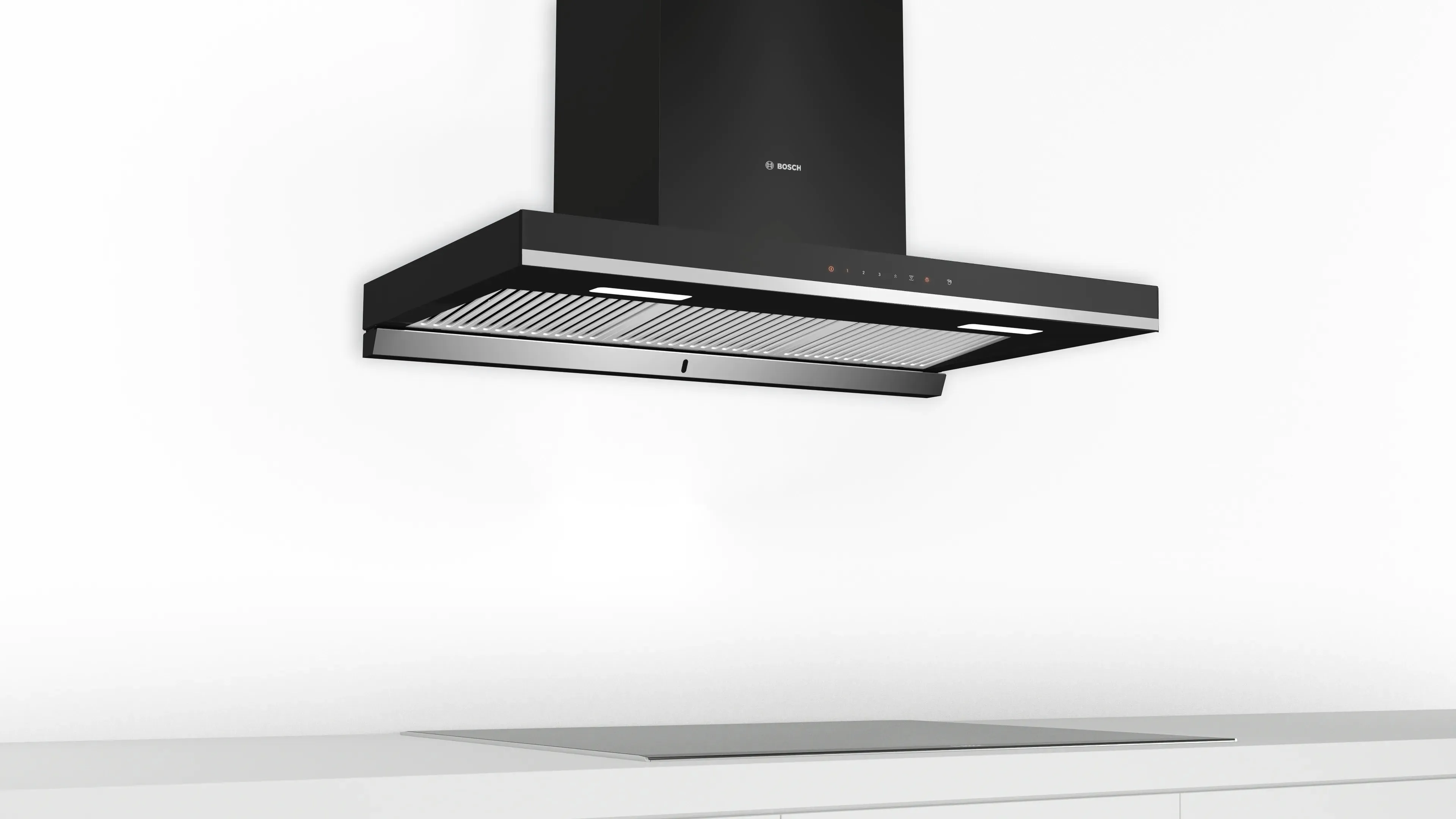 Bosch DWBA98J60I Serie | 4 wall-mounted cooker hood 90 cm flat black