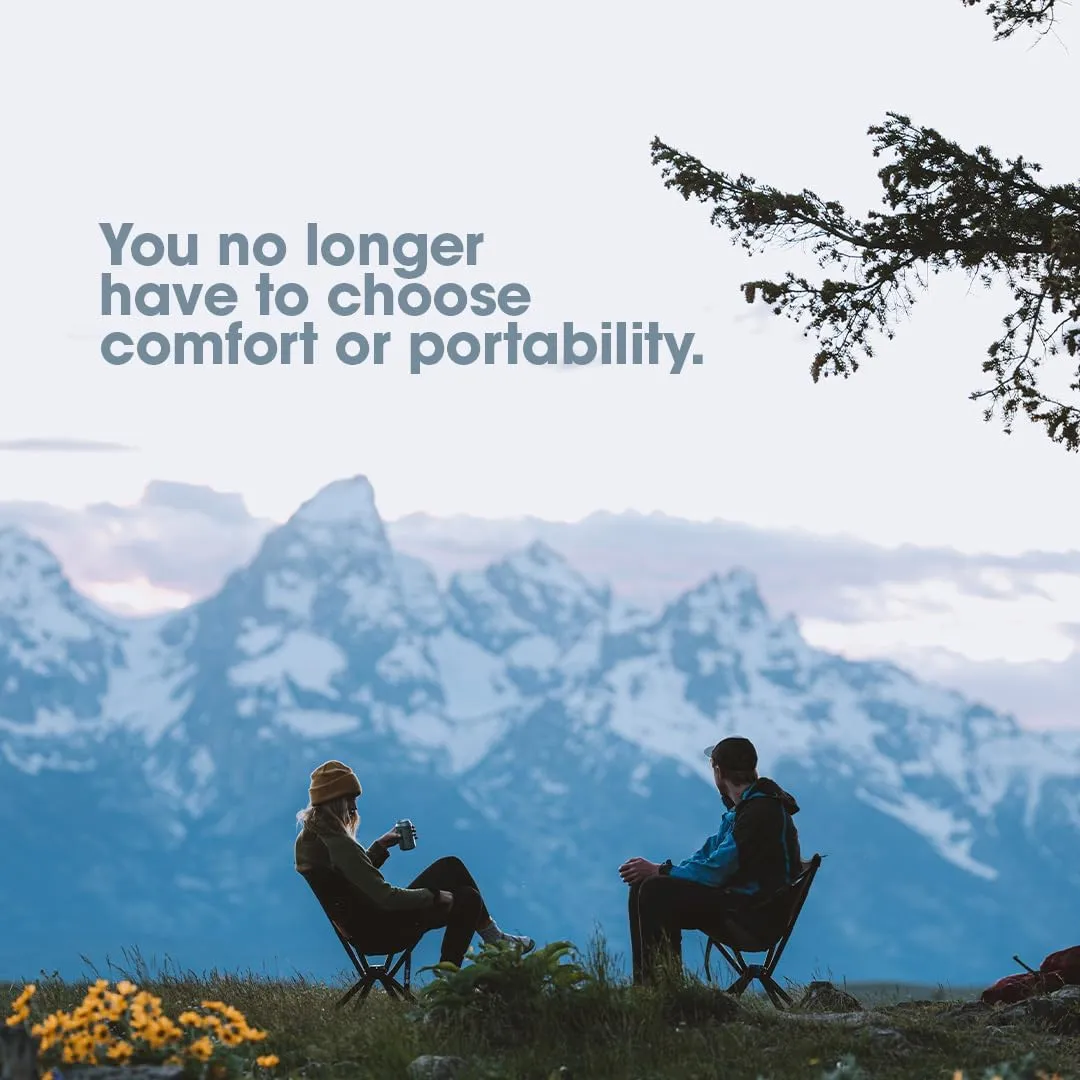 CLIQ Portable Chair - Lightweight Folding Chair for Camping - Supports 300 Lbs - Perfect for Outdoor Adventures
