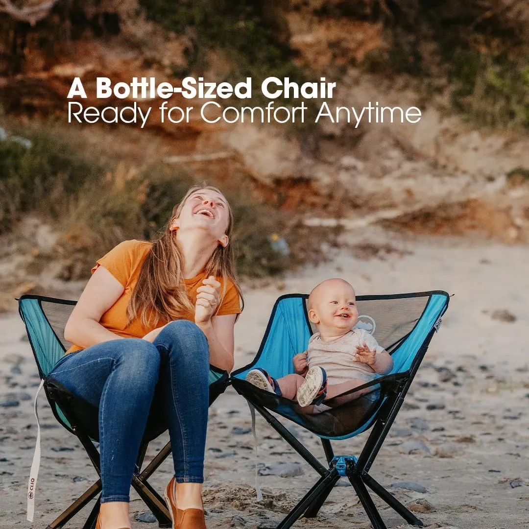 CLIQ Portable Chair - Lightweight Folding Chair for Camping - Supports 300 Lbs - Perfect for Outdoor Adventures