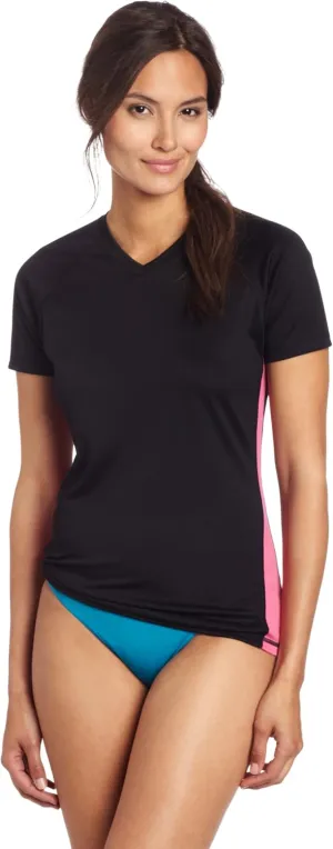 Kanu Surf Women's Plus-Size Solid UPF 50  Swim Shirt Rashguard