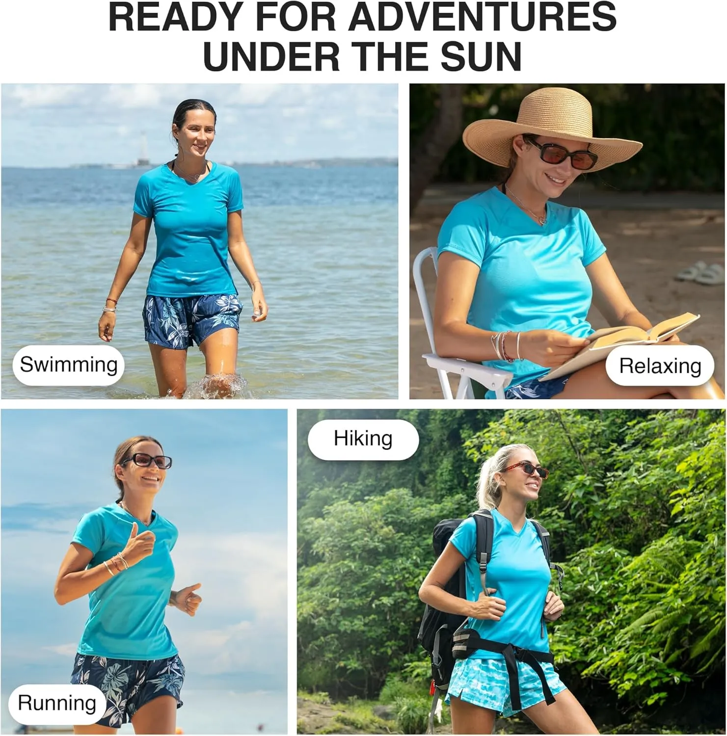 Kanu Surf Women's Plus-Size Solid UPF 50  Swim Shirt Rashguard