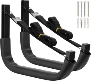 Kayak Storage Hooks, 15.5Inch Wall Mount Paddle Board Storage Rack, Heavy Duty Surfboard Hanger