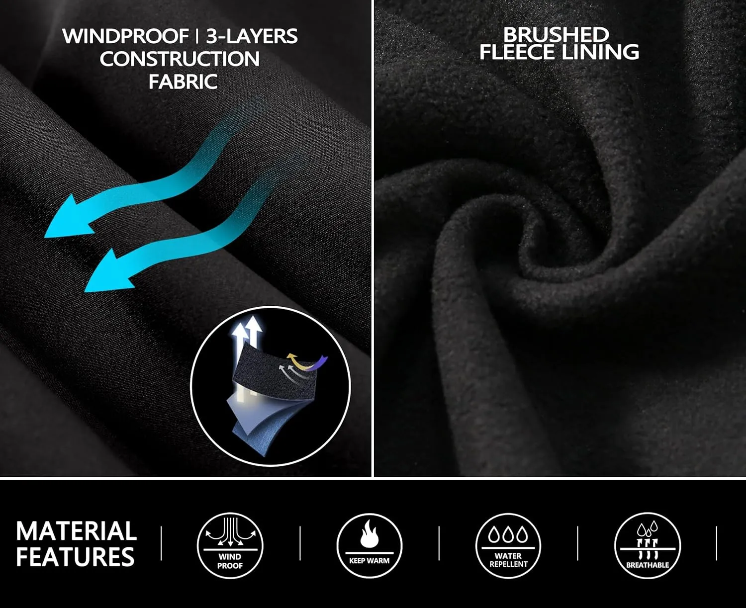Little Donkey Andy Women's Fleece Lined Waterproof Softshell Pants Hiking Ski Snowboarding Pants