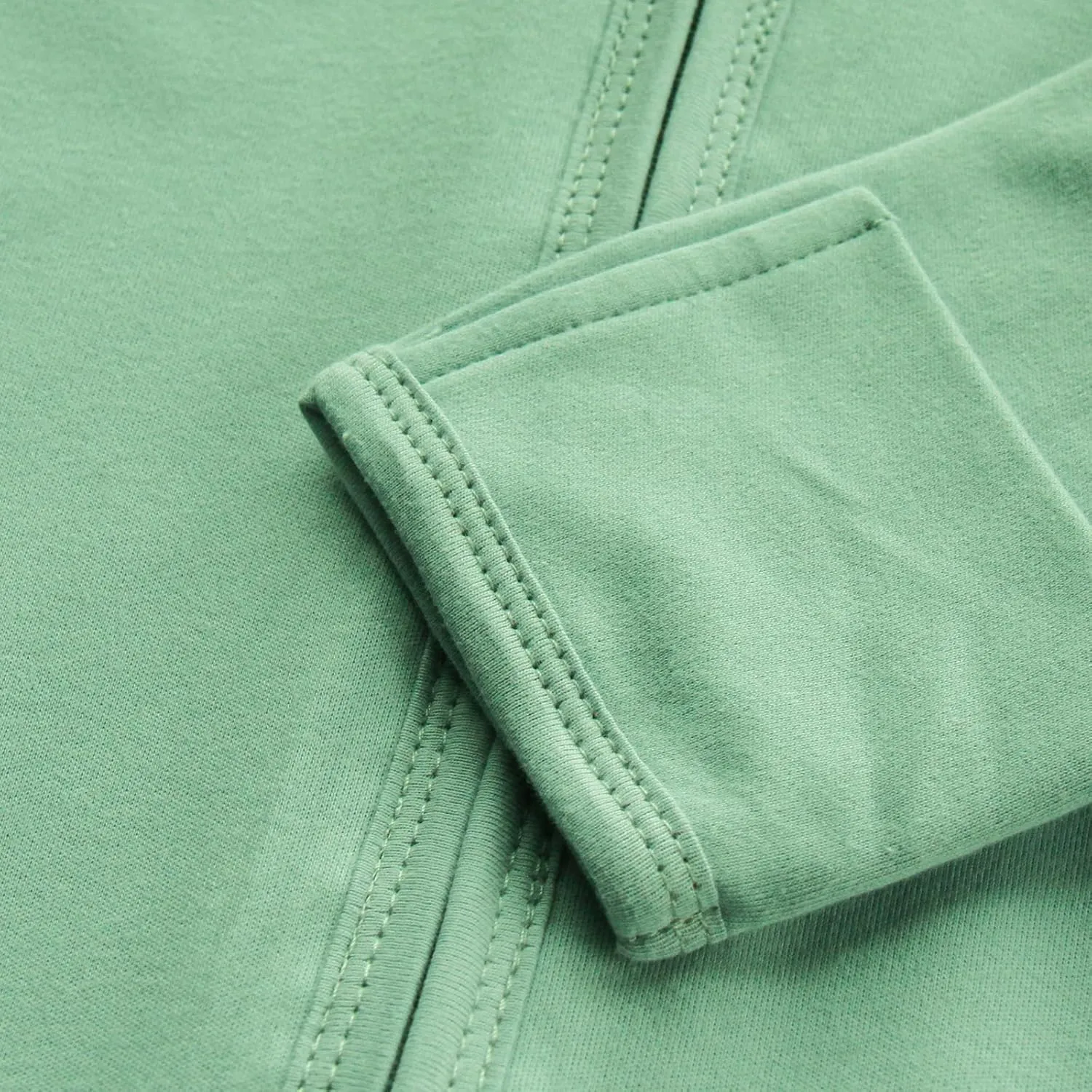 Long Sleeve Sleep Sack 6-12 Months - 100% Cotton Infant Sleep Sack with 2-Way Zipper - 0.5 Tog Wearable Blanket Baby - Lightweight Baby Sleep Sack 6-9 9-12 Months