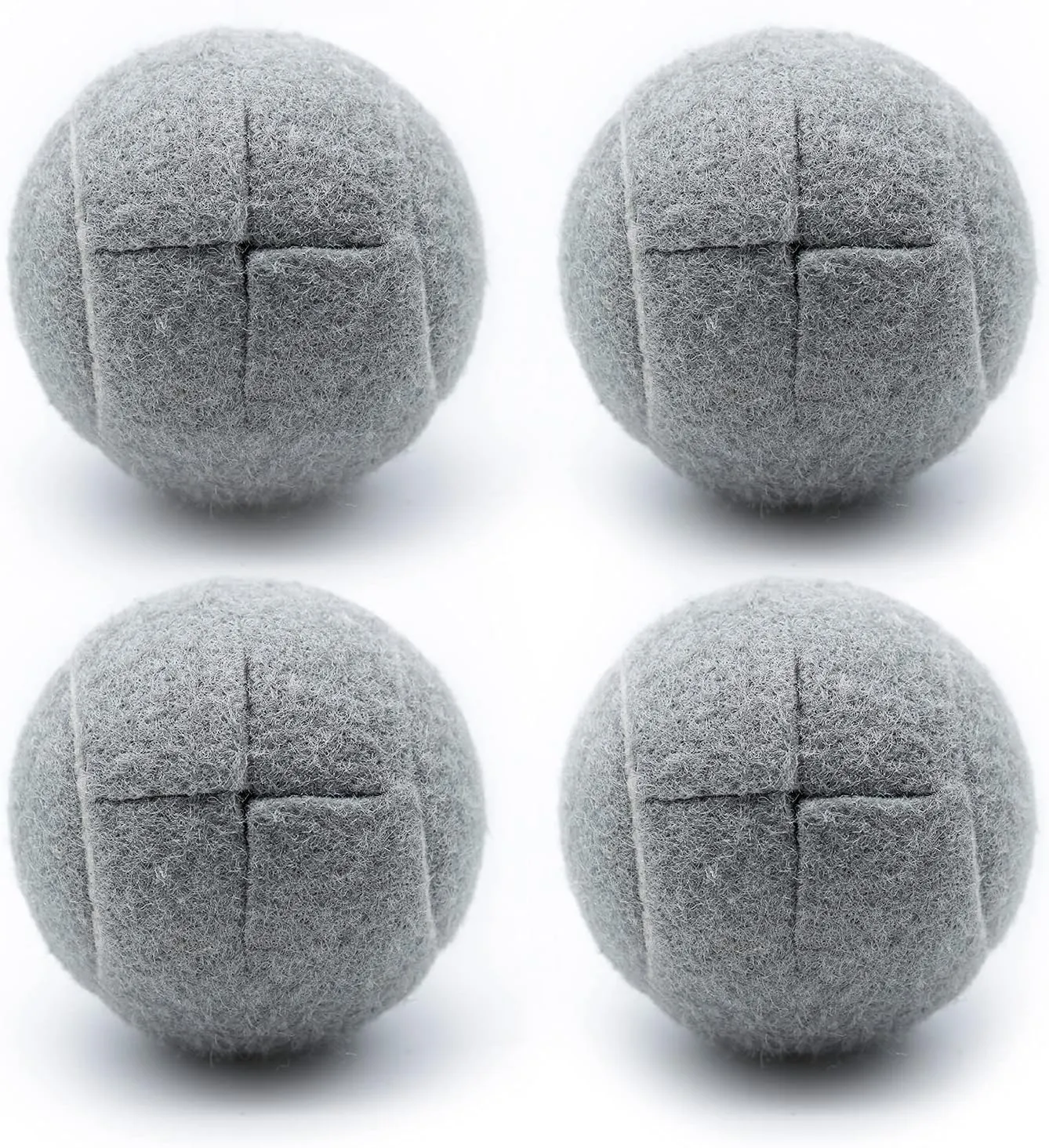 Magicorange 4 PCS Precut Walker Tennis Balls for Furniture Legs and Floor Protection, Heavy Duty Long Lasting Felt Pad Glide Coverings (Grey)