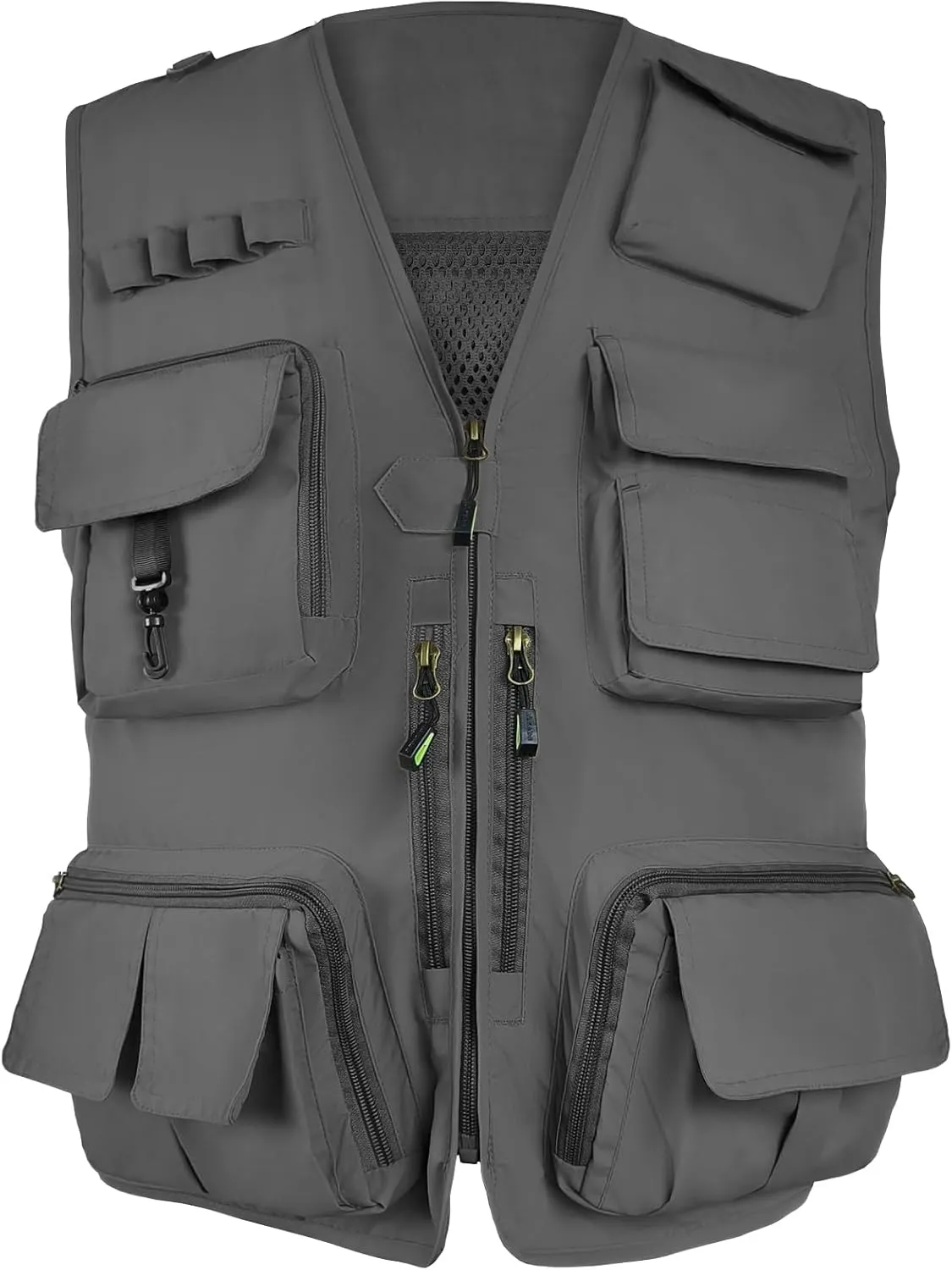 Mens Lightweight Safari Travel Fishing Photography Outdoor Work Cargo Vest with Pockets
