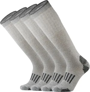Merino Wool Over the Calf Socks for Men Hiking Hunting Ski Snowboarding Knee High Boot Warm Thick Cold Weather Winter