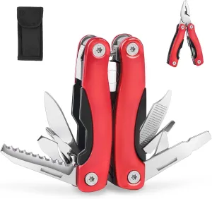 Outdoor Portable Mini Multi Multitool plier, Gift for Men - Ideal Gift for DadBrother or Boyfriend  Hiking, Bike Outdoor ToolsCamping,Survival Multitool.