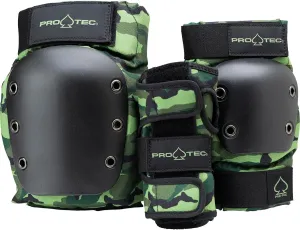 Pro-Tec Street 3-Pack Pad Set - Protective Gear for Skateboarding, Roller Skating, Scooter, Bicycling