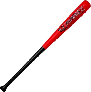 PSG 34" C271- Maple Wooden Baseball Bat - Size: 34" - Barrel Dia: 2-1/2" - Weight: 32 Oz for Adult & Proffesional Players & Leagues in Color: Red Barrel & Black Handle by Player Sports Goods LLC