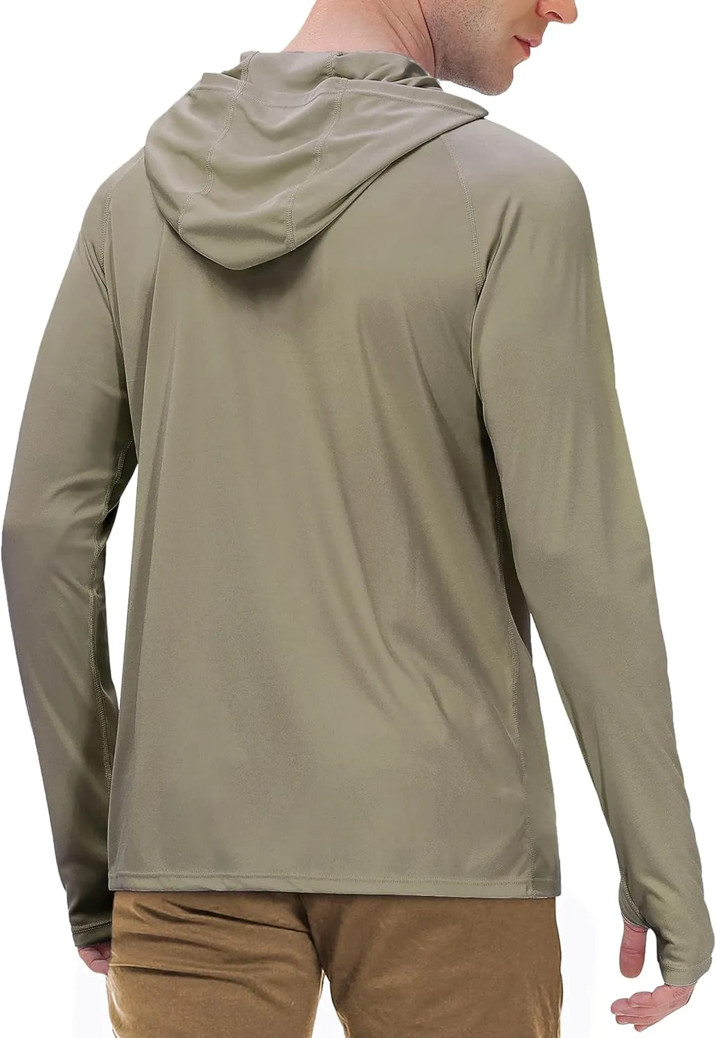 Roadbox Mens UPF 50  Fishing Shirts, Long Sleeve UV Sun Protection Hoodie, Rash Guard for Hiking Running Workout Swimming