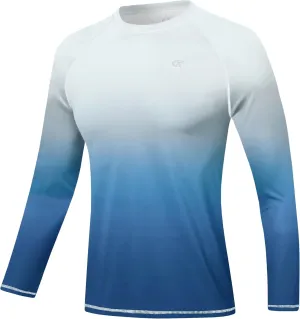 Satankud Men's UPF 50  Rash Guard Swim Shirts Short/Long Sleeve Sun Protection Summer Beach Hawaiian T-Shirt