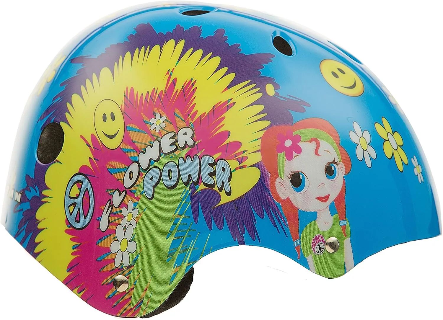 Titan Flower Power Princess 11-Vents Protective BMX and Skateboard Helmet, Small