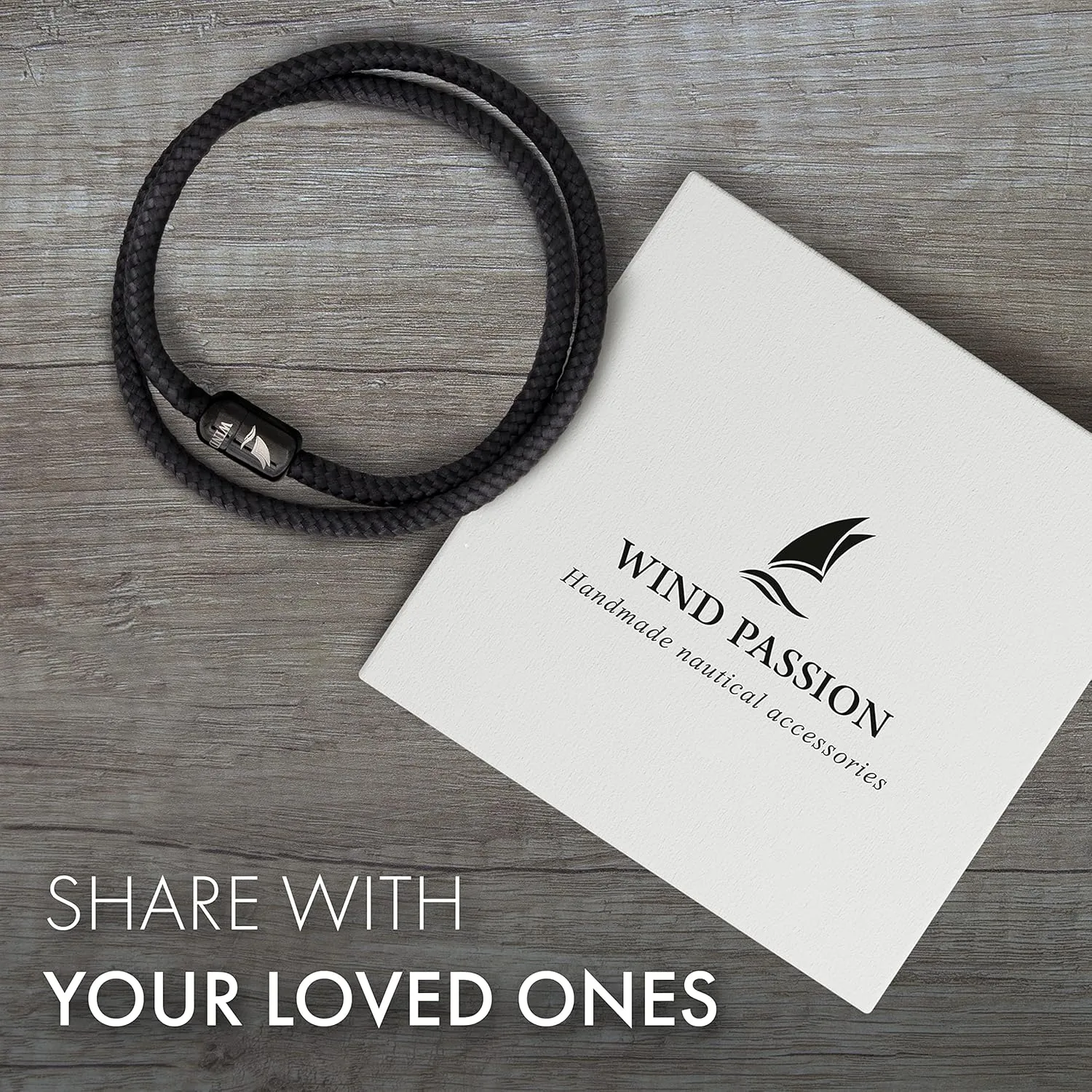 Wind Passion - Mens Bracelet, Durable Rope Wristband for Men, Versatile Pulseras Para Hombres - Waterproof, Magnetic Clasp, Ideal for Outdoor & Fashion