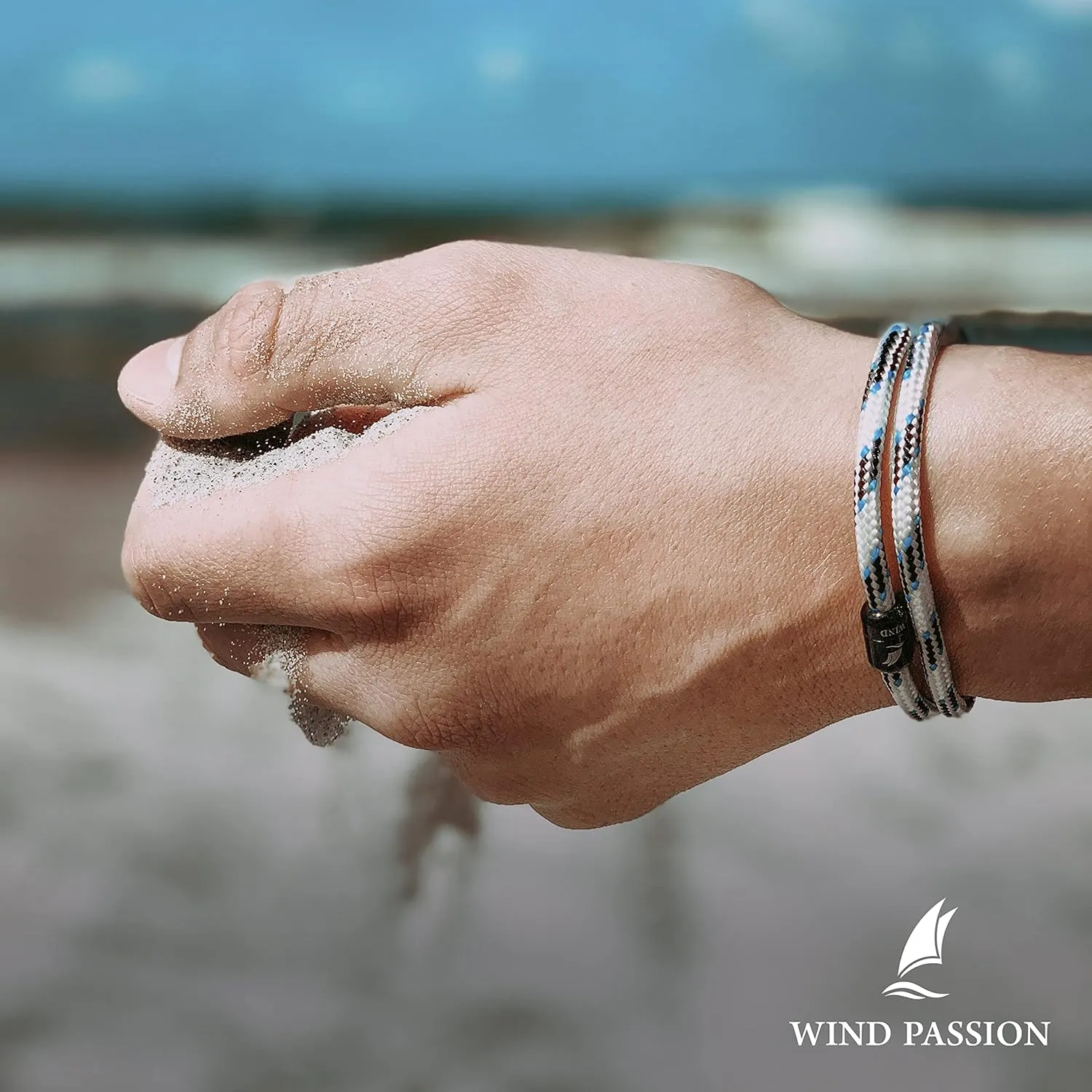 Wind Passion - Mens Bracelet, Durable Rope Wristband for Men, Versatile Pulseras Para Hombres - Waterproof, Magnetic Clasp, Ideal for Outdoor & Fashion